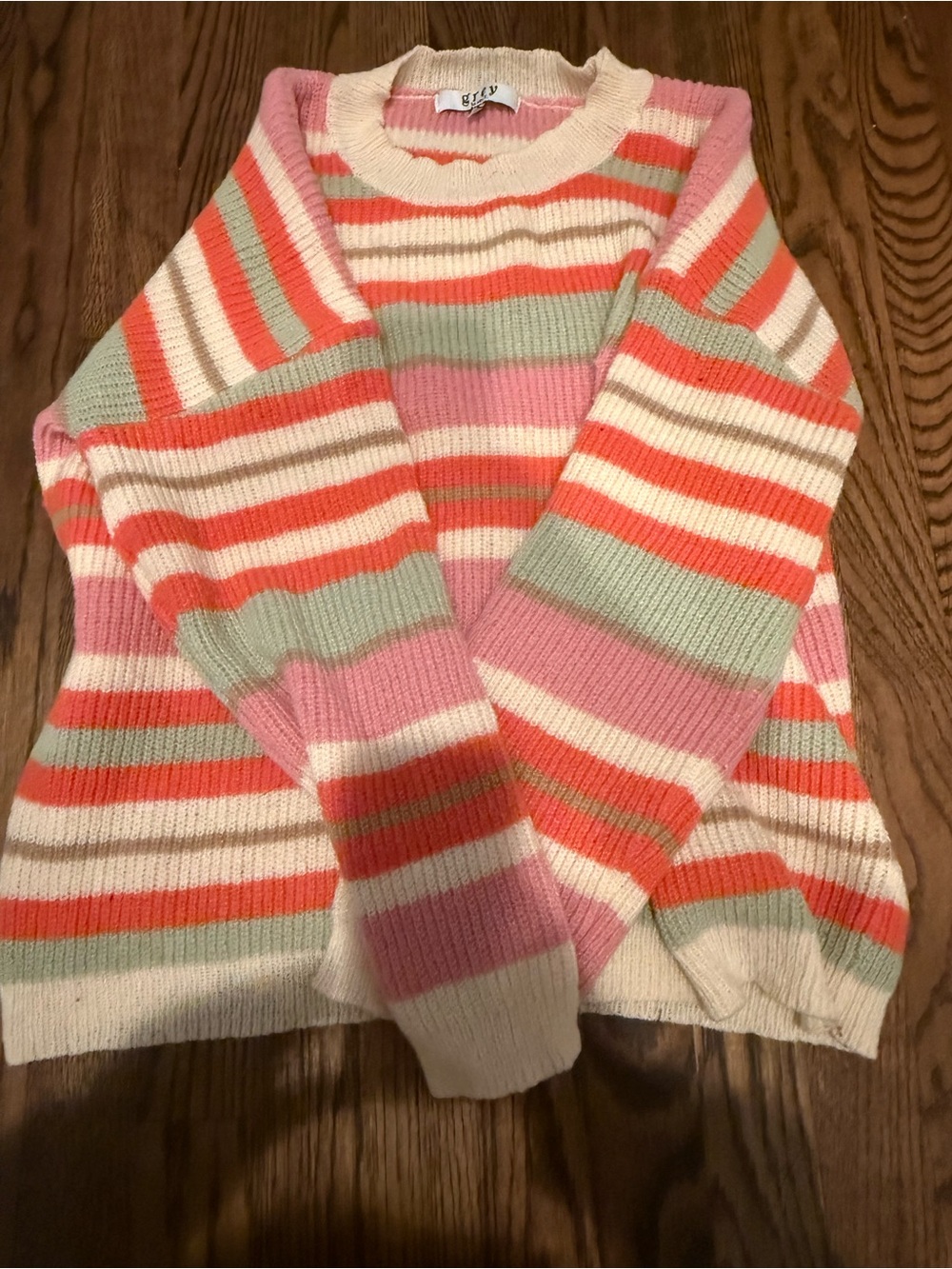 Grey Bandit Rainy Day Striped Sweater